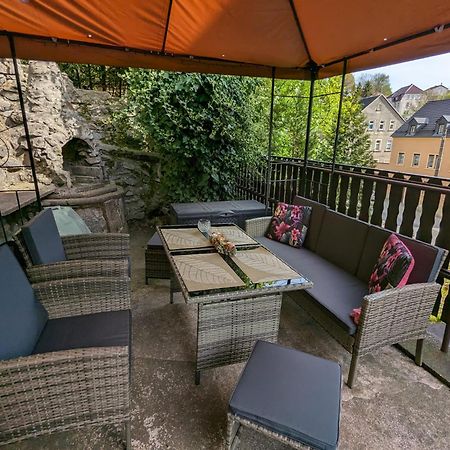 Waldblickwohnung Mit Schoener Terrasse Und Kamin Sebnitz Ngoại thất bức ảnh