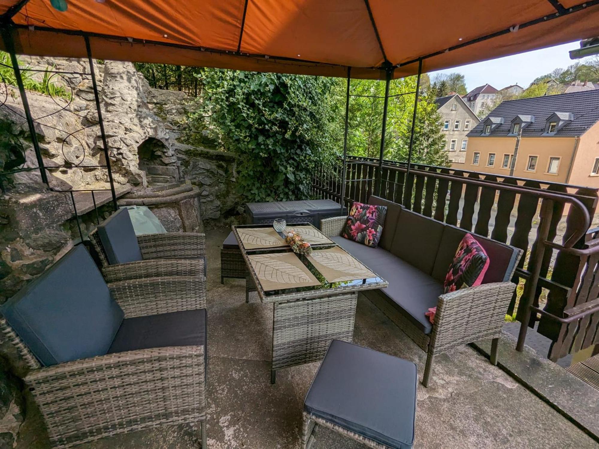 Waldblickwohnung Mit Schoener Terrasse Und Kamin Sebnitz Ngoại thất bức ảnh