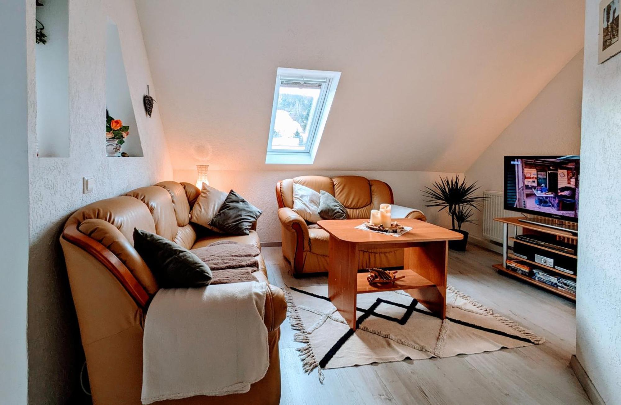Waldblickwohnung Mit Schoener Terrasse Und Kamin Sebnitz Ngoại thất bức ảnh